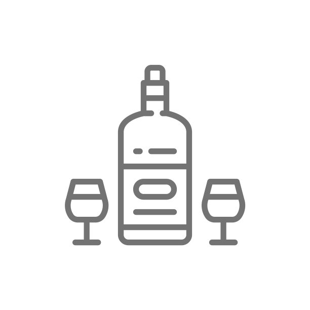法国葡萄酒酒精饮品节假日线性图标图片下载