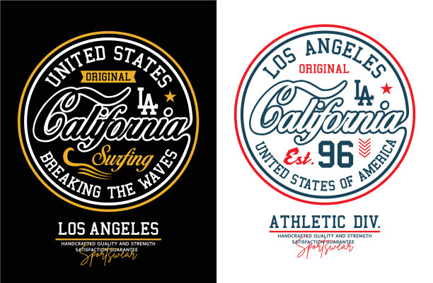 La California排印美国风格图片下载