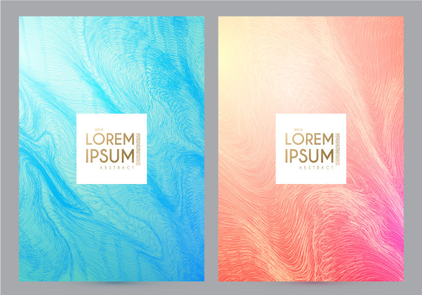 柔软的卡片模板与光流体波纹理图片下载