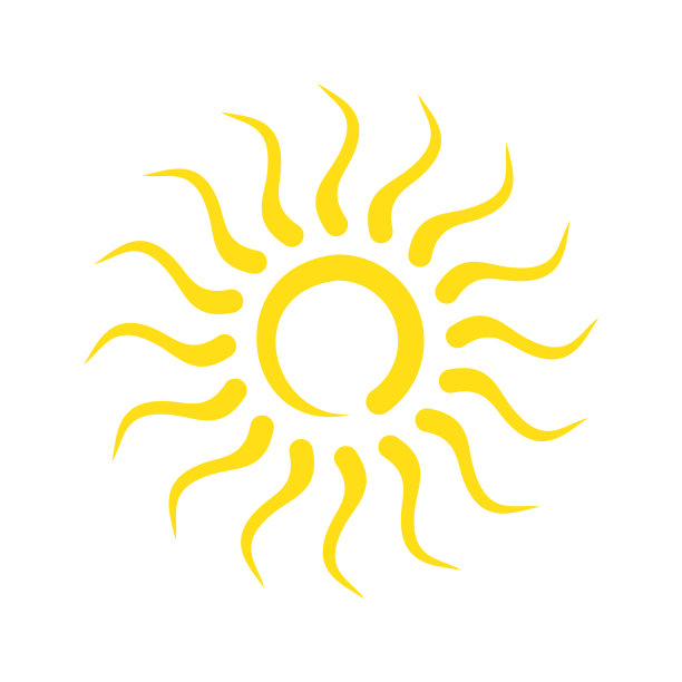 太阳图标在平面和网页设计的背景图片下载