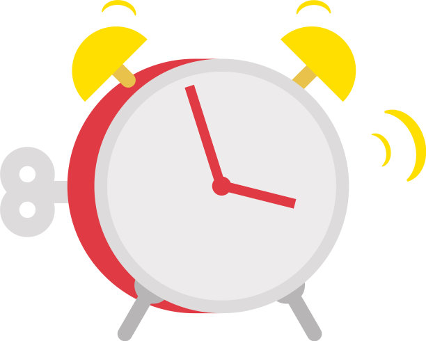 闹钟几何隔离上图片下载