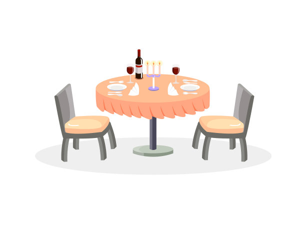 晚餐的餐桌图片下载