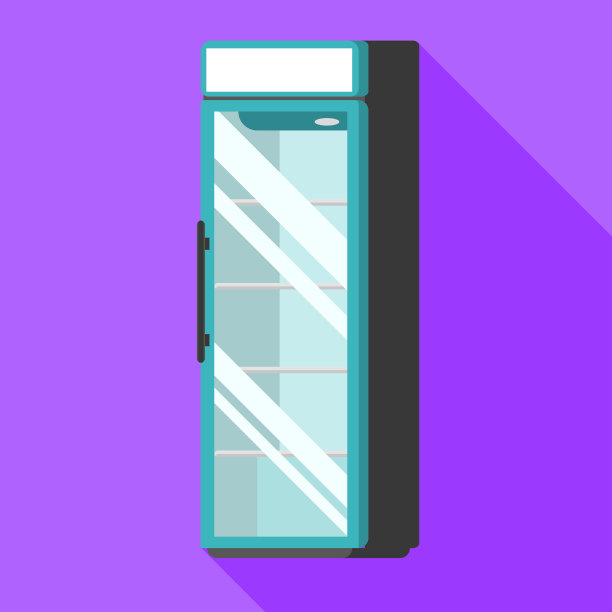 饮料冰箱图标扁平化风格图片下载