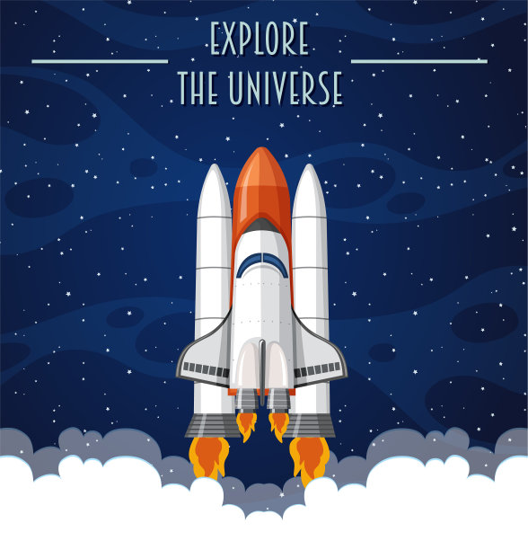 探索宇宙模板图片下载