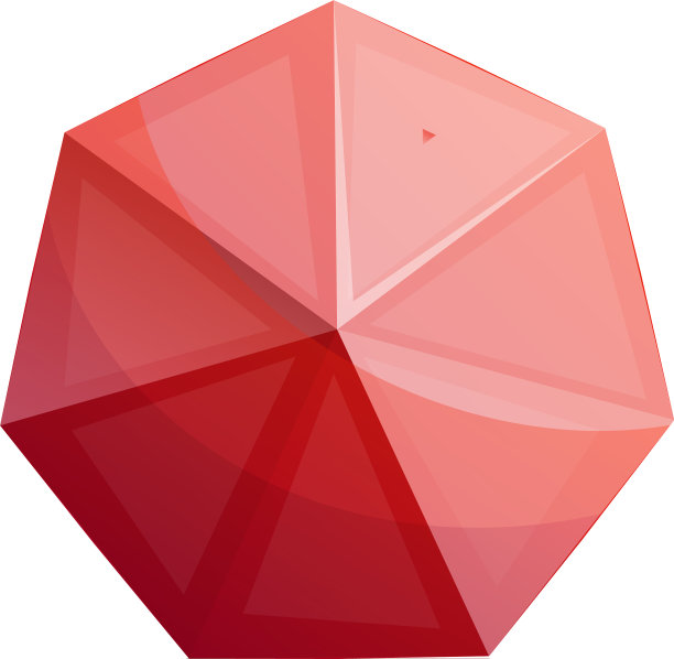 魔法红色水晶卡通风格图标图片下载