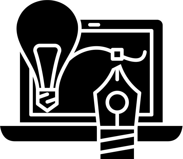 创意黑色图标标志上隔离图片下载