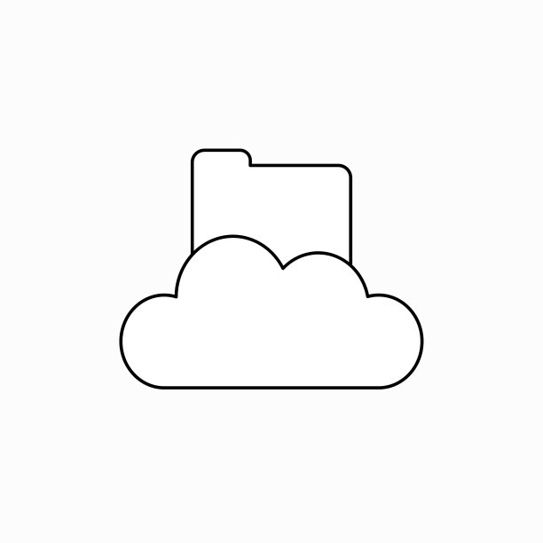 云端上的已关闭文件夹概念图标图片下载