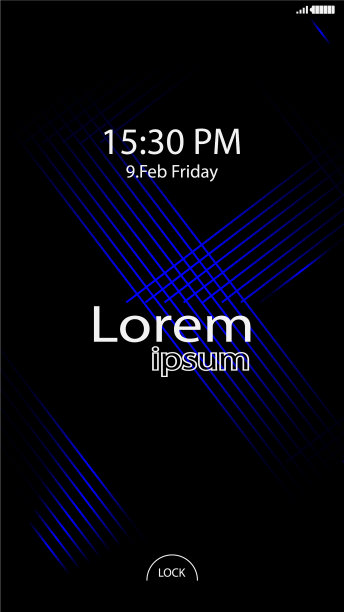 现代锁屏手机应用程序图片下载
