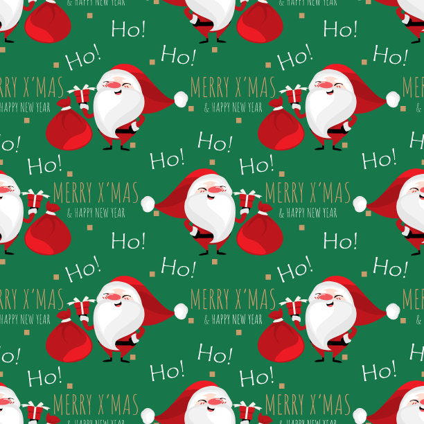 圣诞假期季节无缝模式图片下载