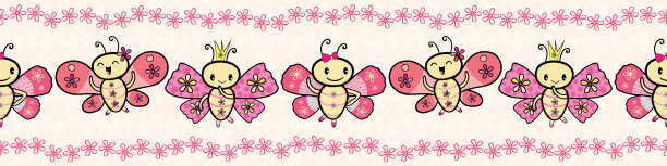 可爱的粉红色手画卡哇伊风格的舞蹈图片下载