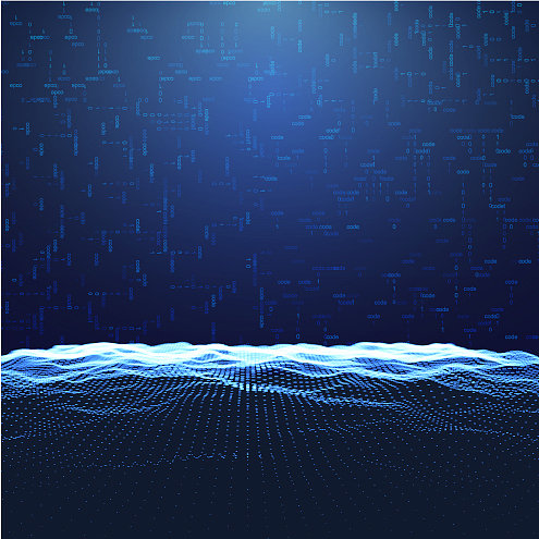 抽象的数字景观或网络技术图片下载