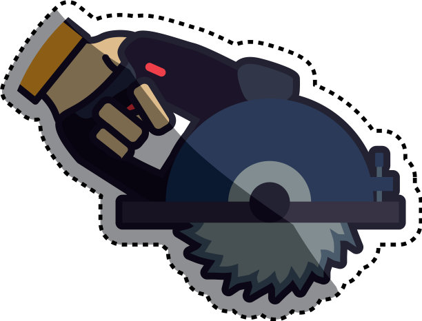 手工圆锯木工工具图片下载