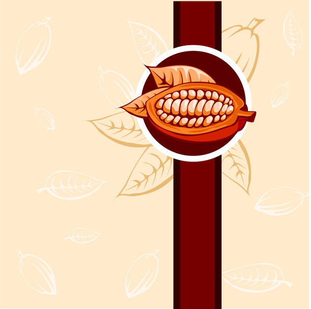 可可豆设计米色和棕色图片下载