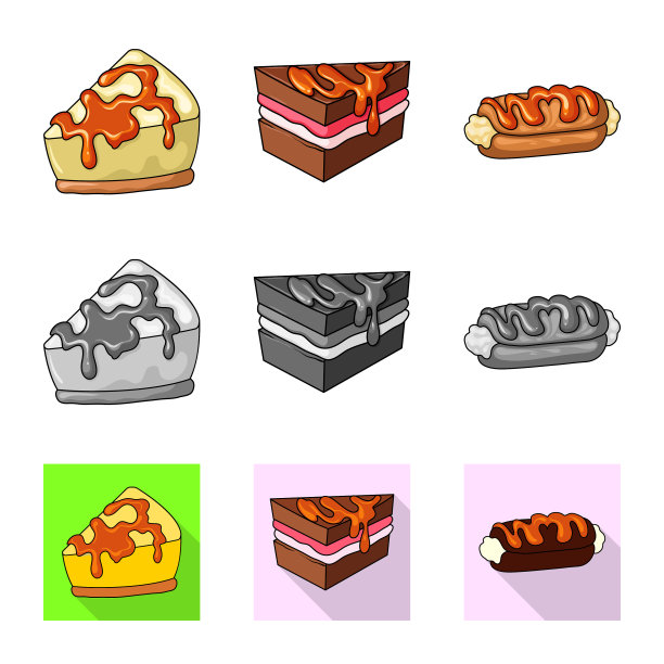 设计糖果和烹饪标志图片下载