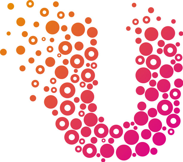 U粒子字母标志图标设计图片下载