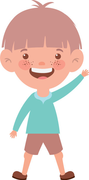 婴儿站在白色的背景微笑图片下载