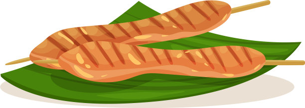 马来西亚沙爹烤鸡图片下载