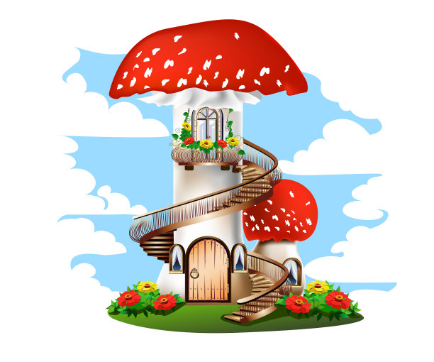 蘑菇的房子图片下载