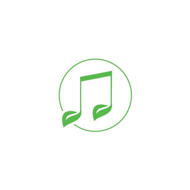 绿色背景下的图标图片下载