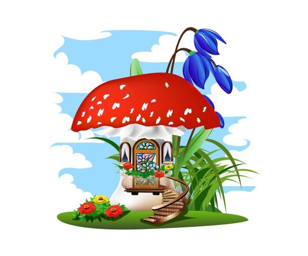 蘑菇的房子图片下载