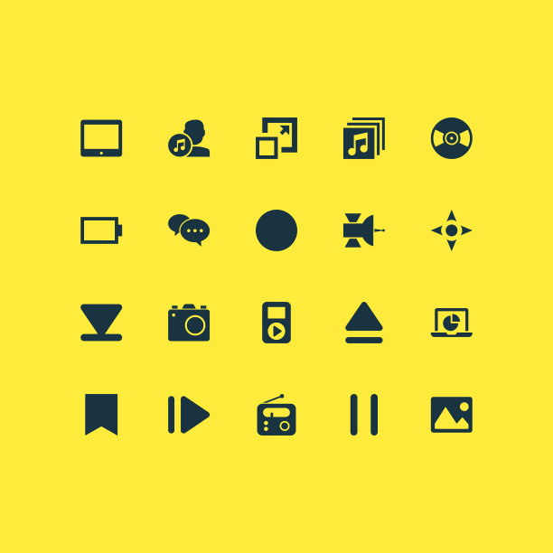 音乐图标设置与照片设备暂停箭头图片下载