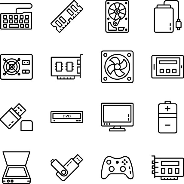 设置计算机硬件图标图片下载