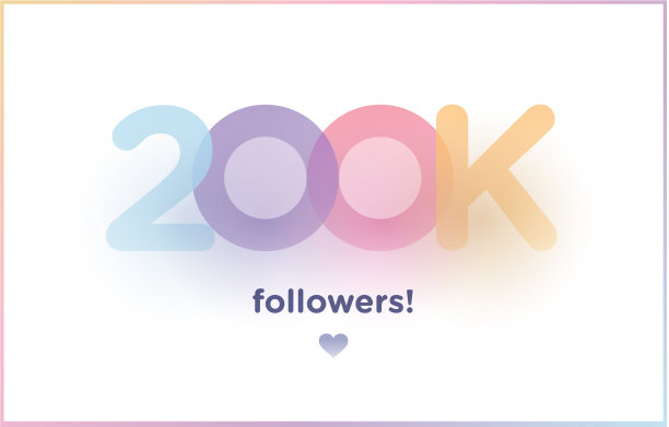 20万或20万的粉丝感谢你多姿多彩图片下载