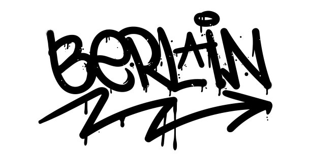 柏林涂鸦标签图片下载