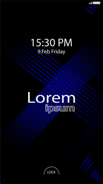 现代锁屏手机应用程序图片下载
