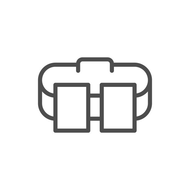 潜水口袋配重腰带线性图标图片下载