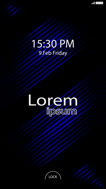 现代锁屏手机应用程序图片下载