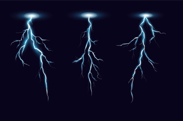 闪电设置在现实中图片下载