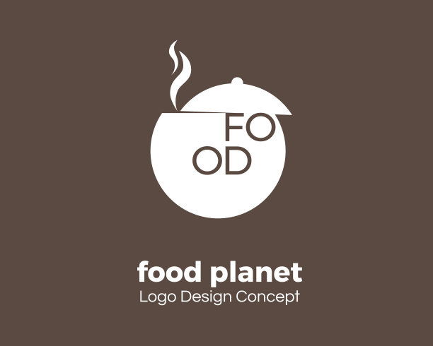 美食点标识设计模板创意符号图片下载