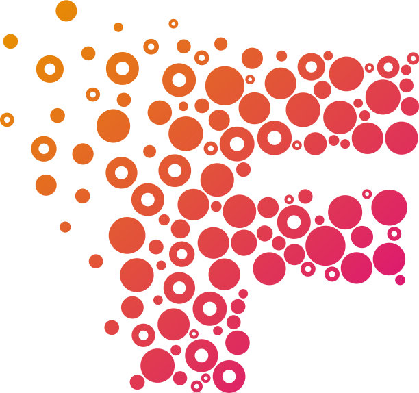 F粒子字母标志图标设计图片下载