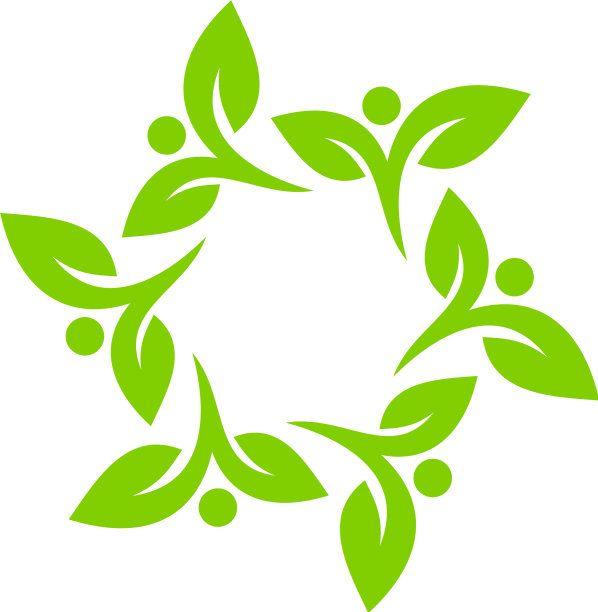 绿色人标志图标设计图片下载