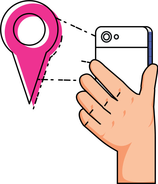 手使用智能手机指针位置图片下载