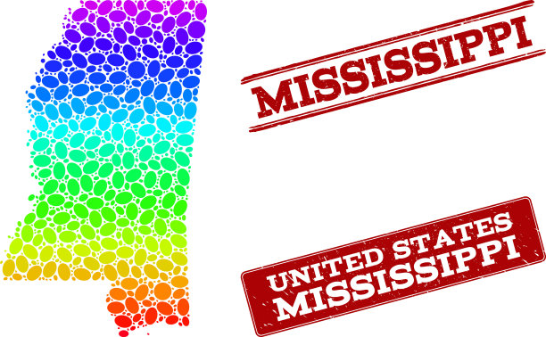 星点图密西西比州和图片下载