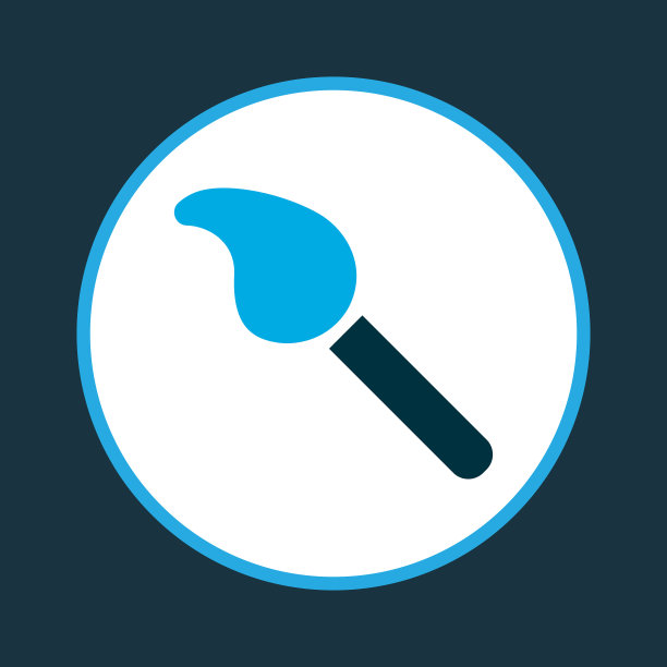 刷子图标彩色符号优质图片下载