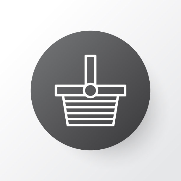 购物篮图标象征优质图片下载