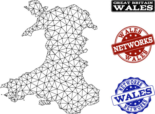 多边形网威尔斯网图图片下载