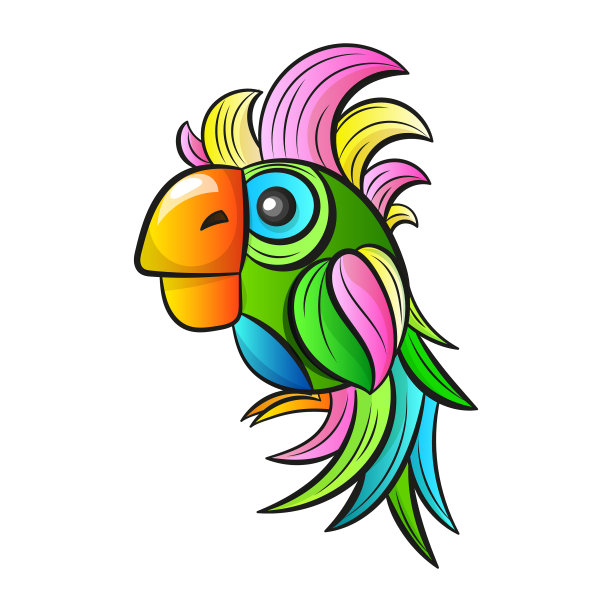 卡通可爱的鹦鹉图片下载