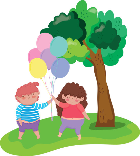 风景里的小胖墩夫妇图片下载