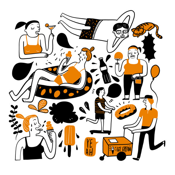 在炎热的夏天日常使用图片下载