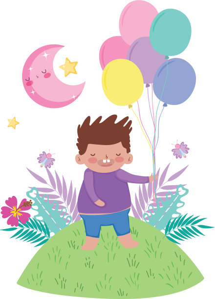 风景里的小胖小子图片下载