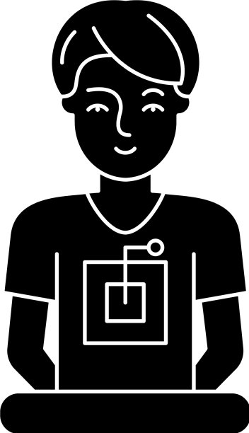 电脑专家黑色图标登录图片下载