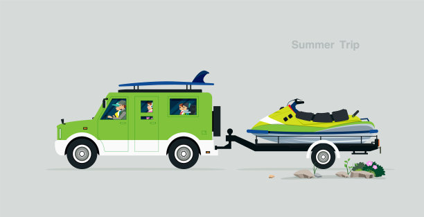 喷气滑雪人力车图片下载