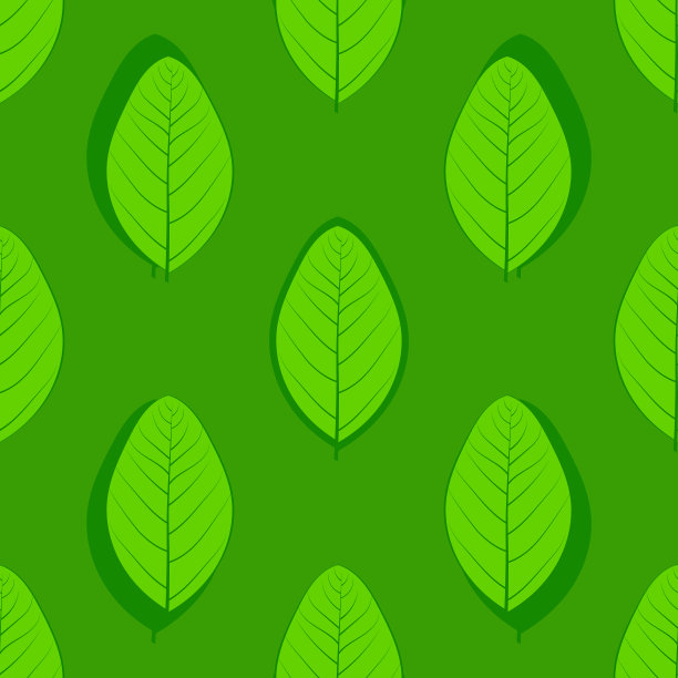 无缝隙的叶子图案图片下载
