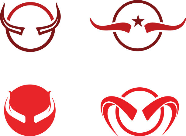 魔鬼角图标设计模板图片下载