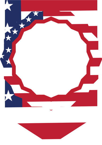 带有美国国旗的三角旗图片下载