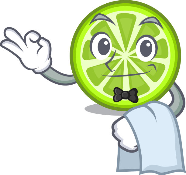 服务员把绿色柠檬片放在冰箱里图片下载